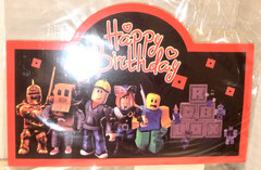 New Birthday Party Decor Roblox 46 Pieces Banner Balloons Cupcake Cake Topper