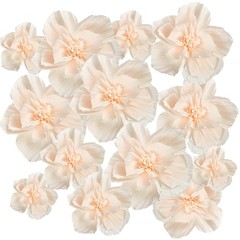 24 Pcs Tissue Flowers, Crepe Flowers Decorations 8″ 10″ 12″ for Wedding Party…