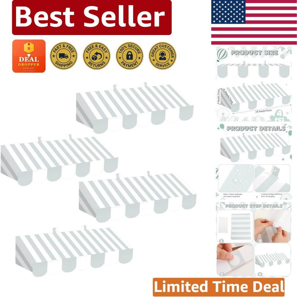 Lightweight 3D Carnival Awning Decorations – Perfect for Classrooms and Parties