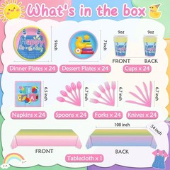 English Teacher Party Supplies, Rainbow Birthday Decorations Cartoon Teacher …