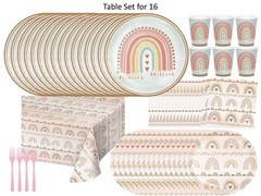 Boho Rainbow Baby Shower & Birthday Party Supplies