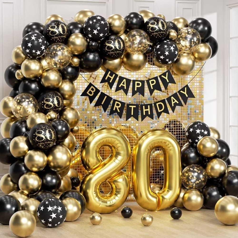 80th Birthday Decorations for Men Woman with Happy 80th Birthday Decorations …