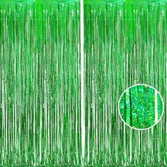 Sparkling Metallic Fringe Party Curtains – Easy Installation – Multi-Purpose