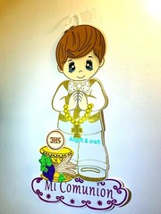 ANGELS First communion foam Wall decorations for boy Decorations De Comunión 30″