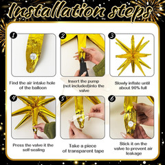 2026 Graduation Decorations Class of 2026 Black and Gold Congrats Grad Balloons,