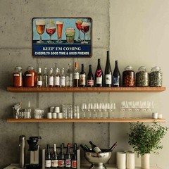 Bar Kitchen Decoration Metal Sign，vintage beer metal tin Sign,Home Coffee