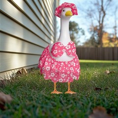 Charming Hawaiian Goose Costume Perfect For Outdoor Decor for Summer Gardens