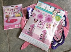 Minnie Mouse 1st Birthday Decorating Kit Balloons Banner More Baby Girl Lot
