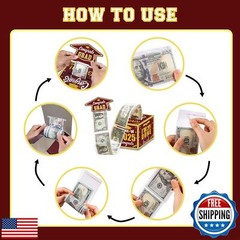 Graduation Decoration Class of 2025 Money Box – Maroon and Gold Graduation Mo