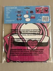 Minnie Mouse Photo Booth Kit~32.5” X 59” Backdrop, 4 Wearables & 5 Props, New!