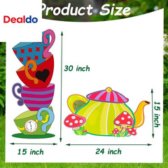 Alice Party Decorations Wonderland Yard Decor,Garden Tea Party Decorations Yard