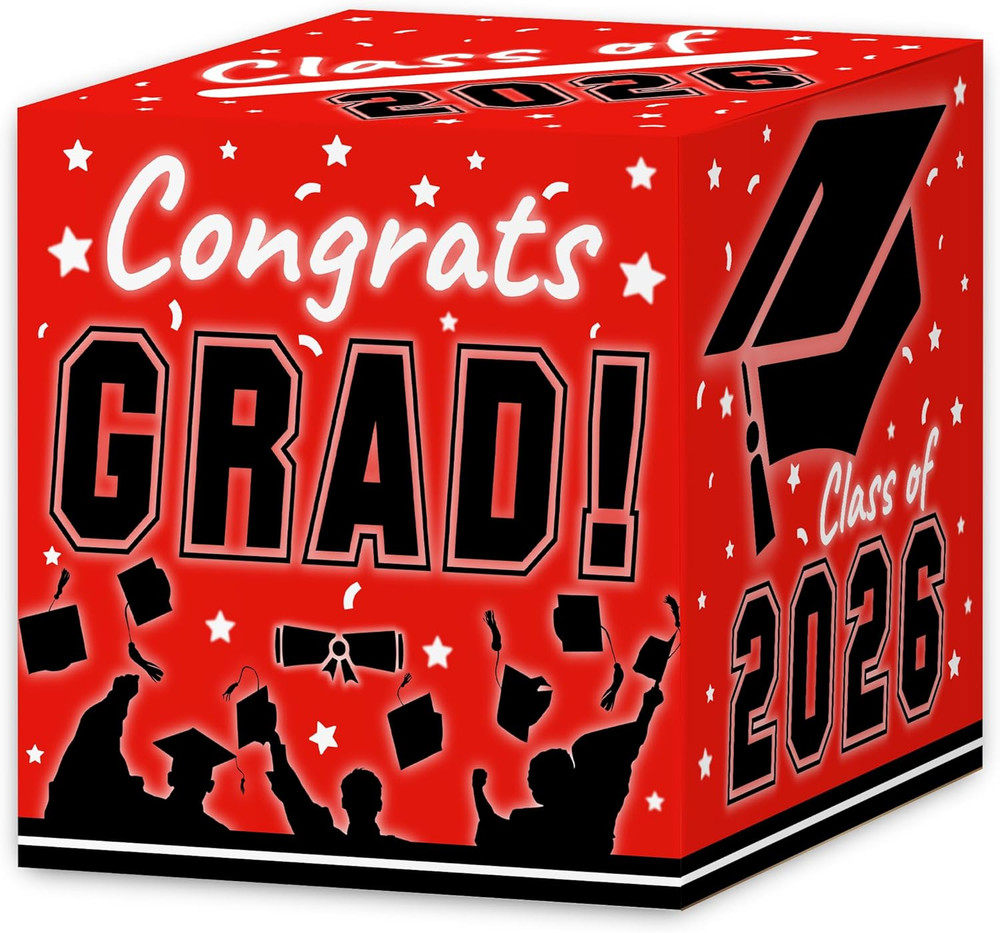 Graduation Decorations 2026 Grad Card Box for Gift Graduation Party Favors Decor