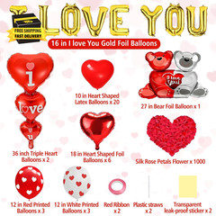 Valentines Balloons,Valentines Day Decorations,Happy Anniversary Balloons,I Love