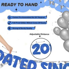 Fulmoon Dark Blue 13th Birthday Banner