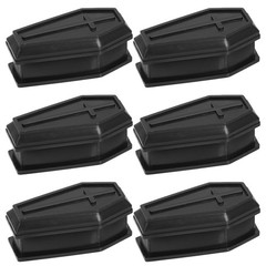 6 Pcs Plastic Miniature Coffin Boxes Halloween Candy Treat Boxes Lid