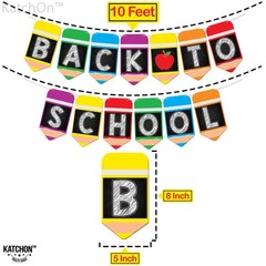 Back To Banner – 10 Feet Pre Assembled, Pencil Banner For Welcome Back To Dec…