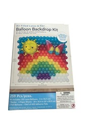 Amscan Balloon Backdrop Kit Rainbow Sun Butterfly Multicolor 259 Pcs