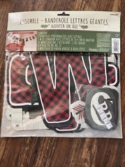 Birthday Boy Little Lumberjack Jumbo Letter Banner Kit 9.9 Ft Party NEW Nature