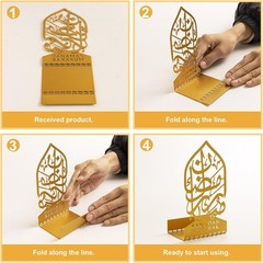 Ramadan Decorations for Home 2025 Eid Mubarak Metal Kareem Signs Islamic Musl…