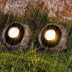 Waterproof IP65 Solar Stone Light LED for Outdoor For Garden Patio Walkway Use