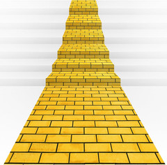 1 Pcs 4.5 x 9 Feet Yellow Brick Road Floor Runner for Wizard Oz Party Decoration