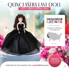18” Quinceañera Last Doll with Umbrella Dress Stand – Última Muñeca Mis Quinc…