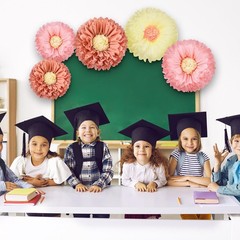 5 Pcs 30» 24» Pink Giant Paper Flower Boho Large Tissue Paper Flower for Wa…