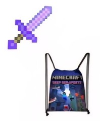 Minecraft Diamond Armor Foam Sword and Trick or Treat Bag Halloween Accessory…