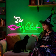Witch Theme Party Decorations & Gift for Her – LED Neon Light for Bedroom Birthd