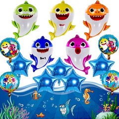 Shark Birthday Party Decorations for Boys and Girls, 26” Balloons XL for Baby Bi