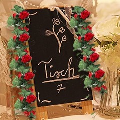 4 Pack Artificial Rose Vine Garland Fake Roses Flowers Plants Vines Hanging
