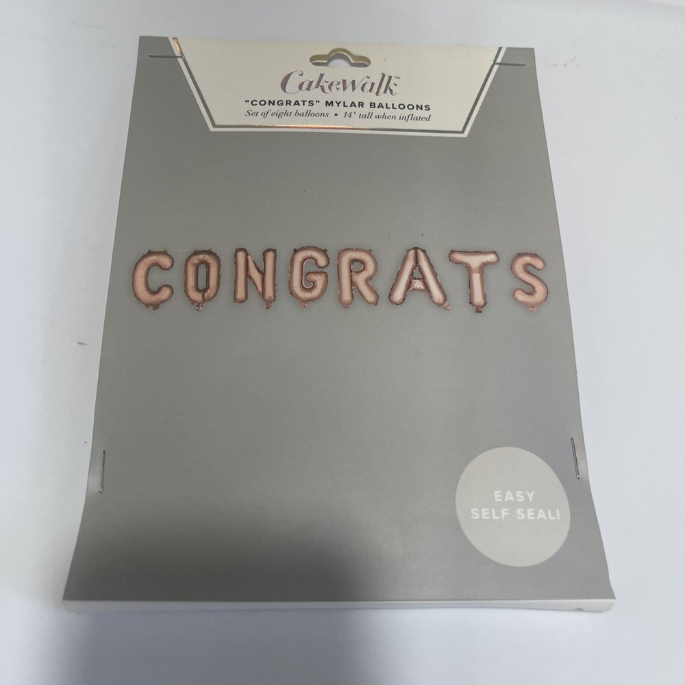 CONGRATS Rose gold Balloon 14’ Inflatable Party Decor Graduation Retirement