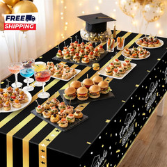 3 Pack Graduation Tablecloth Graduation Decorations Class of 2026 Graduation