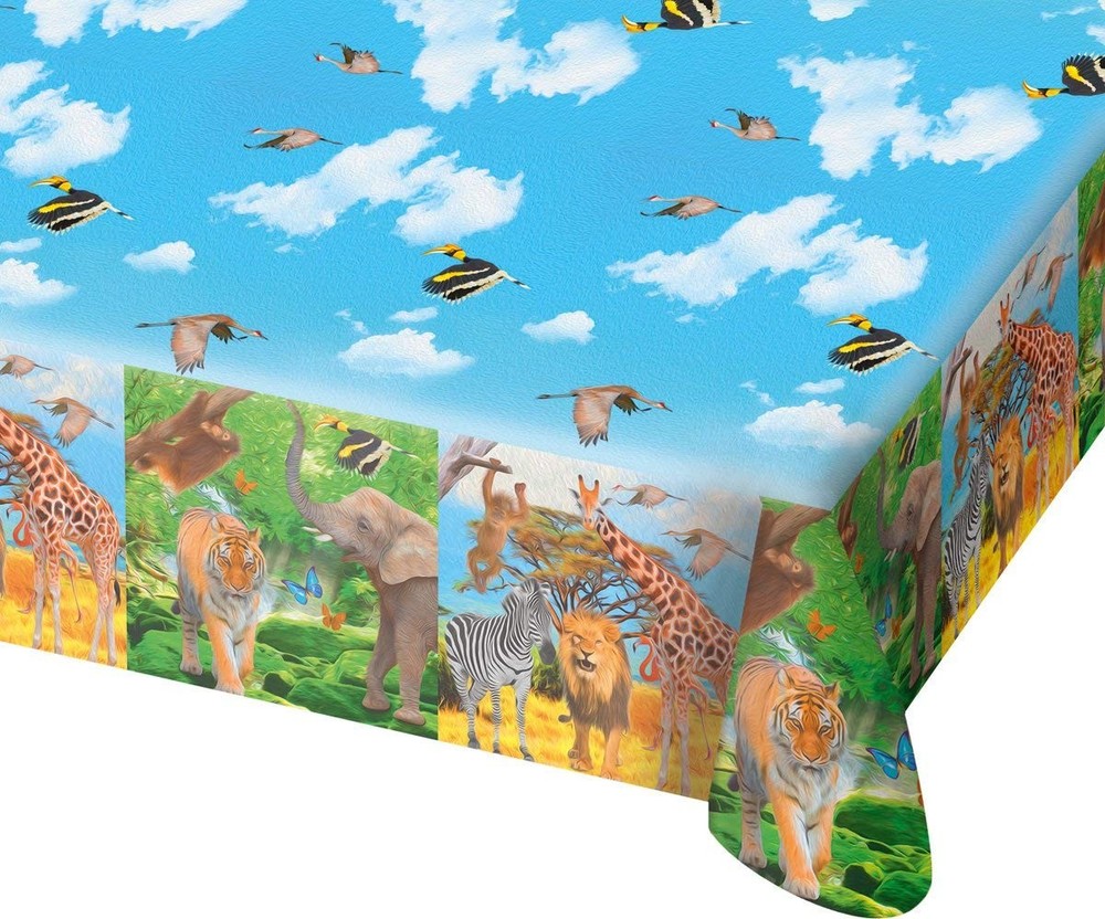 Folat Safari Party Table Cloth 180 x 130 cm Modern