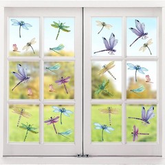 32 Pieces Dragonfly Window Clings Anti-Collision As the Pictures Shown
