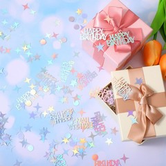 Birthday Confetti Table Decorations Glitter Metallic Colorful Party DIY Crafts