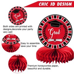 10PCS Graduation Party Decorations Class of 2026 Congrats Grad Table Centerpi…
