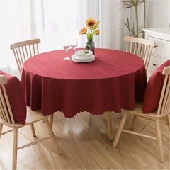 Jeloris Round Waterproof Tablecloth, Spill & Stain Resistant Tablecloth