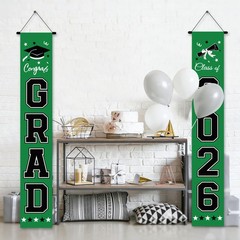 71 x 12 Inches Graduation Door Banner Decorations – “GRAD” and “Class of 2026” H