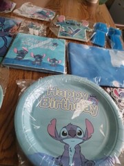 Lilo and Stitch Party Supplies Over 130PCS Birthday Decorations, Banner, Plates