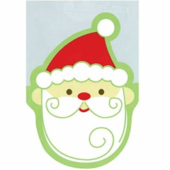 Wilton 15pk Snowflake Wishes Santa Claus Gift Bags with Ties