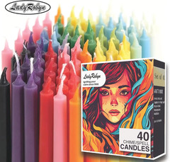 Spell Candles (40 Candles) – One Shipping Charge! Set of 40, Multicolor