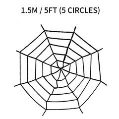 5FT/10FT Halloween Spider Web Decoration Cobwebs Spooky Haunted House Outdoor
