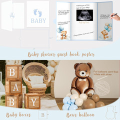 Bear Baby Shower Decorations Party Supplies, We Can Bearly Wait Baby Shower Deco