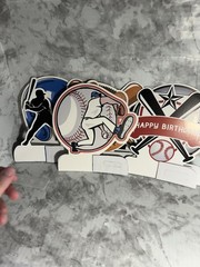 7 Piece Set Baseball Birthday Table Topper Decoration New Party Sports A11