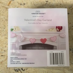 Kirkton House Decor Collection Valentine’s Day Multicolor Paper Garland