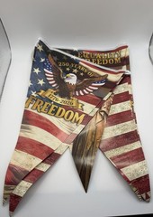USA 250th Anniversary Party Decorations Patriotic 1776-2026 Banner Swirls Decor