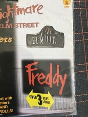 HALLOWEEN FREDDY KRUGER NIGHTMARE ON ELM STREET SCENE SETTERS WALL SIGNS 3FT