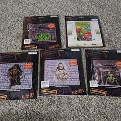 5 Packs Halloween Wall Decoration Invading Monster Skeleton Mummy Fireplace