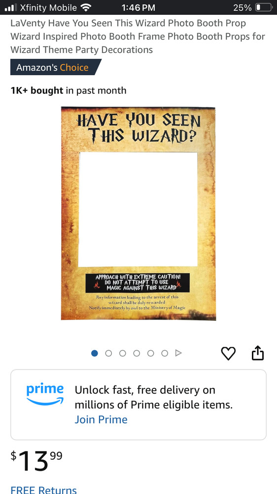 Photo Booth Prop Wizard Theme Party